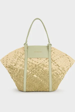CHARLES & KEITH Shalia Raffia Basket Bag