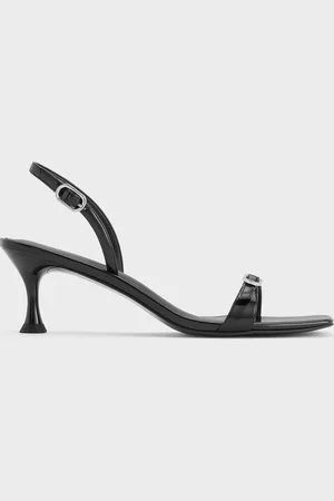 CHARLES & KEITH Buckled Slingback Kitten Heels