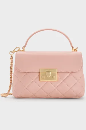 CHARLES & KEITH Alva Quilted Top Handle Bag