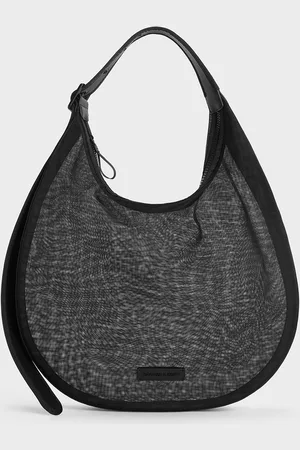 CHARLES & KEITH Mesh Crescent Hobo Bag