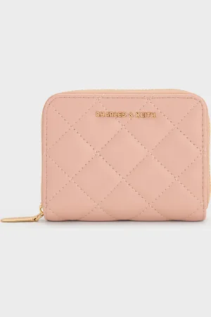CHARLES & KEITH Alva Quilted Zip-Around Wallet