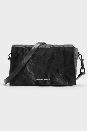 CHARLES & KEITH Matina Crinkle-Effect Crossbody Bag