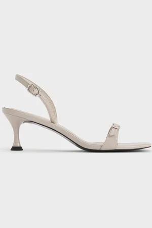 CHARLES & KEITH Buckled Slingback Kitten Heels