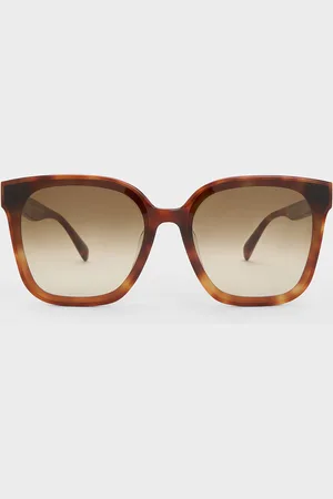 CHARLES & KEITH Gabine Tortoiseshell Oversized Butterfly Sunglasses