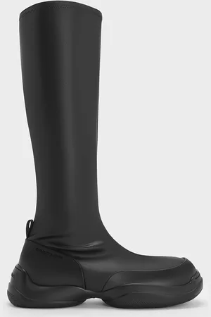 CHARLES & KEITH Casey Side-Zip Knee-High Boots