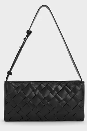 CHARLES & KEITH Ivette Woven Elongated Shoulder Bag