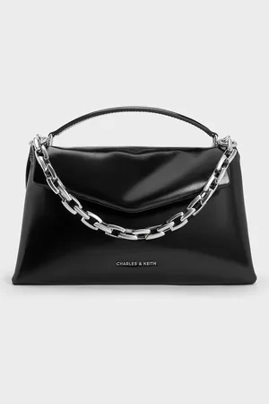 CHARLES & KEITH Andromeda Chunky-Chain Top Handle Bag