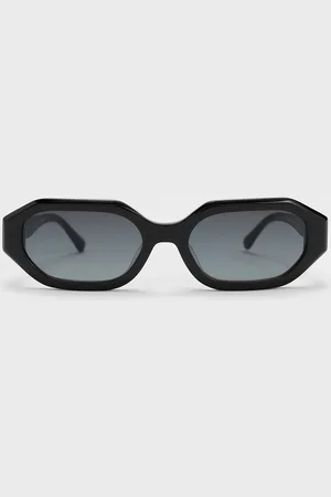 CHARLES & KEITH Gabine Recycled Acetate Oval Sunglasses