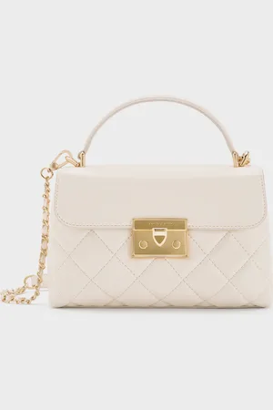 CHARLES & KEITH Alva Quilted Top Handle Bag