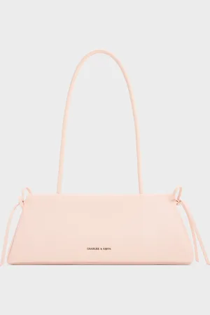 CHARLES & KEITH Hazel Bow Elongated Trapeze Shoulder Bag