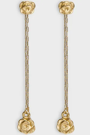 CHARLES & KEITH Rosalind Flower-Motif Asymmetric Drop Earrings