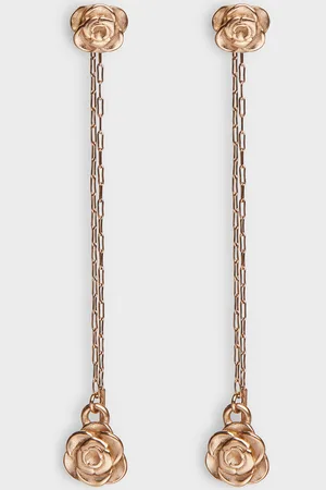 CHARLES & KEITH Rosalind Flower-Motif Asymmetric Drop Earrings