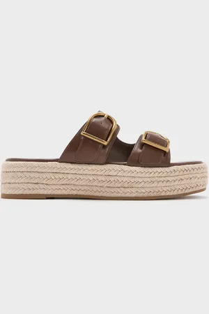 CHARLES & KEITH Double-Strap Espadrille Flatform Sandals