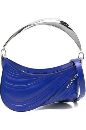 MUGLER Spiral Curve Embossed Tote
