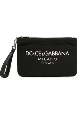 Dolce & Gabbana Nylon Pouch with Rubberized Logo