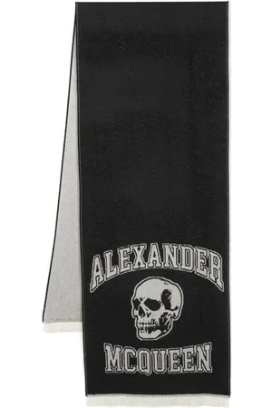 Alexander McQueen Logoprint Wool Scarf