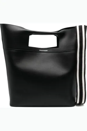 Alexander McQueen Leather Logo Print Tote
