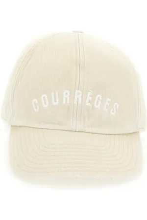 Courrèges Embroidered Washed Cotton Cap