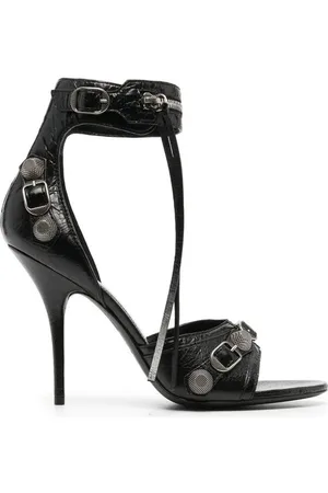 Balenciaga Cagole Leather Sandals