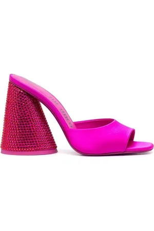 The Attico Luz mm Crystalembellished Mules