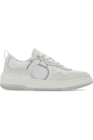 Salvatore Ferragamo Gancini Print Laceup Sneakers