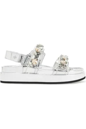 Tory Burch Kira Sport Sandals With Crystals