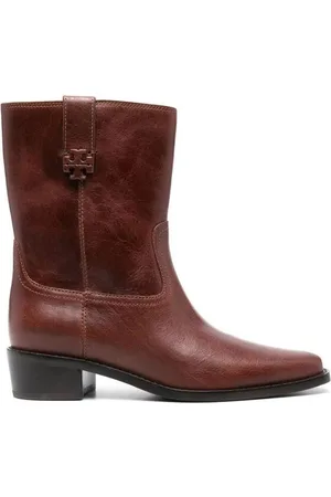 Tory Burch Crinkled Finish Midcalf Boots