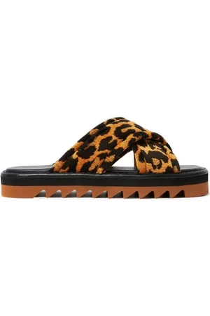 Stella McCartney Leopard Print Slipon Sandals