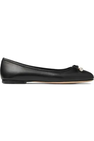 Jimmy Choo Elme Flat Leather Shoes