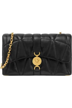 VERSACE Quilted Foldover Clutch
