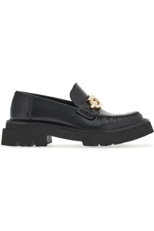 Salvatore Ferragamo Gancinibuckle Leather Loafers