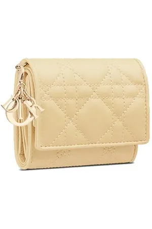 Dior Lady Lotus Wallet Leather One-size Women