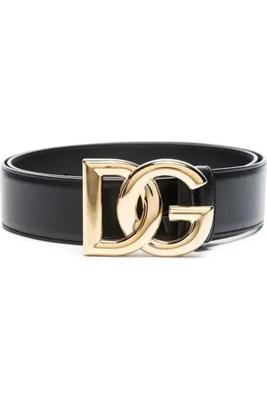 Dolce & Gabbana Smooth Grain Logobuckle Belt