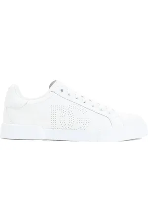 Dolce & Gabbana Leather Laceup Sneakers