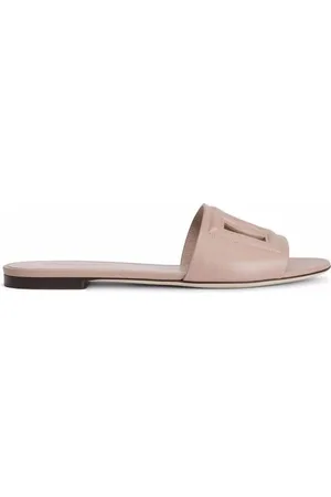Dolce & Gabbana Cutout Detail Leather Sandals