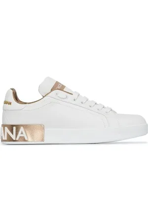Dolce & Gabbana Sneakers With Logo Patch And Laceup Fastening