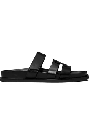 Tory Burch Slipon Sandals With Appliqu Logo