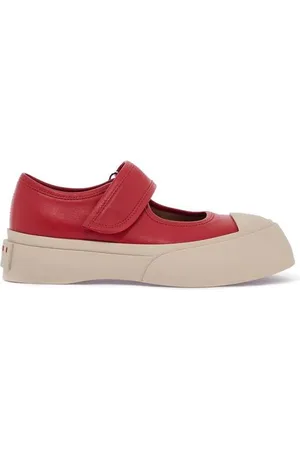 Marni Calfskin Sneakers With Velcro Closure