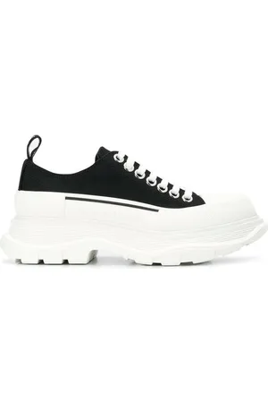 Alexander McQueen Tread Slick Laceup Leather Sneakers