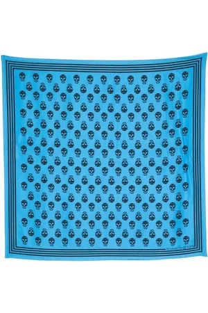 Alexander McQueen Skull Print Silk Square Scarf