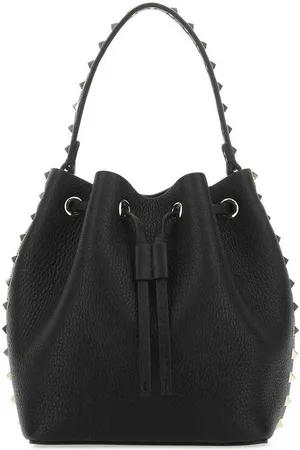 VALENTINO GARAVANI Leather Rockstud Bucket Bag