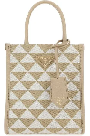 Prada Embroidered Fabric Micro Symbole Handbag
