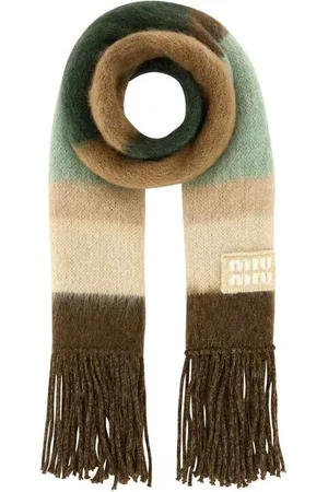 Miu Miu Embroidered Mohair Blend Scarf