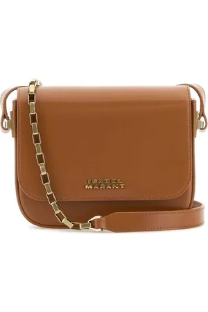 Isabel Marant Biscuit Leather Small Lizza Crossbody Bag