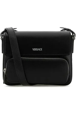 VERSACE Leather Wallet With Strap