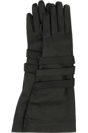 Saint Laurent Aviator Gloves With Straps