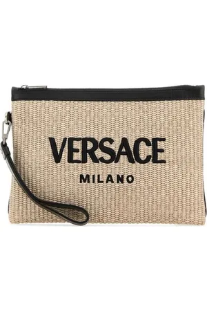 VERSACE Raffia Clutch