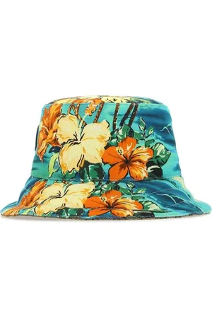 Gucci Printed Cotton Blend Hat