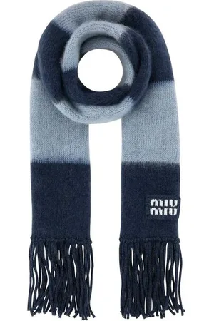 Miu Miu Embroidered Mohair Blend Scarf