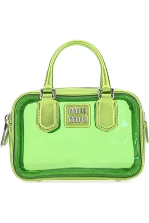 Miu Miu Leather And Pvc Mini Handbag